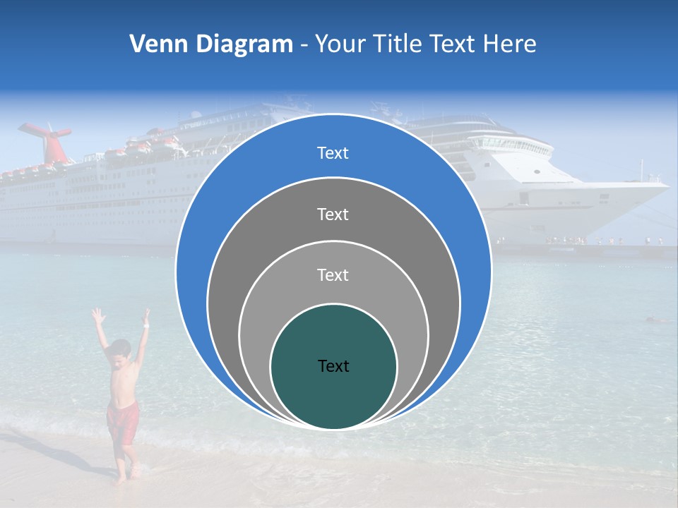 Crystal Clear Beach With Nice Blue Water PowerPoint Template