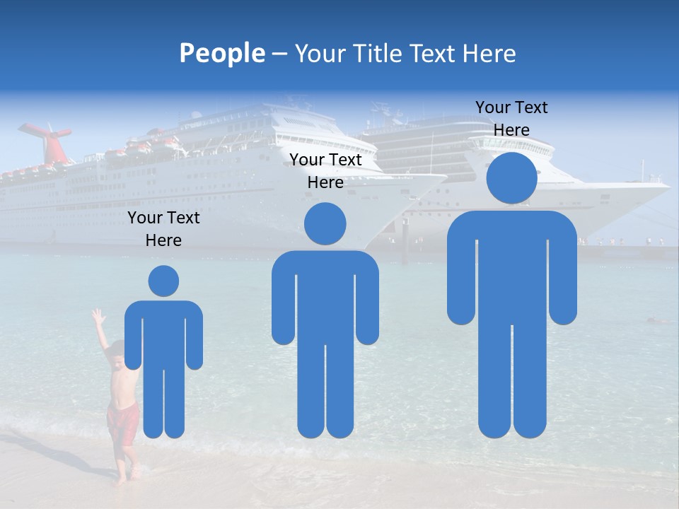 Crystal Clear Beach With Nice Blue Water PowerPoint Template