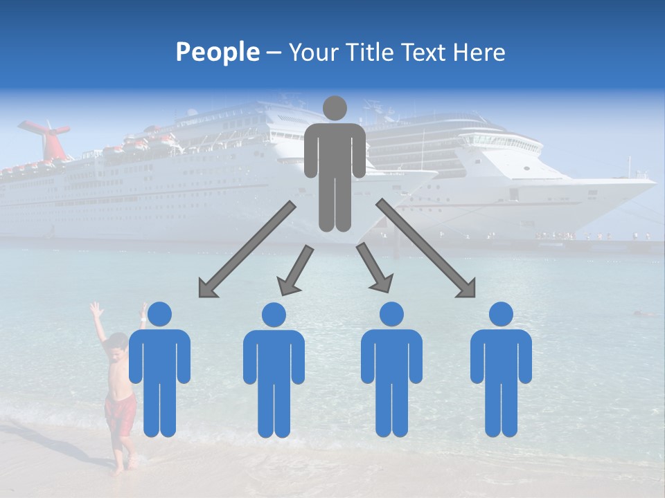 Crystal Clear Beach With Nice Blue Water PowerPoint Template