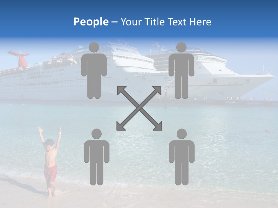 Crystal Clear Beach With Nice Blue Water PowerPoint Template