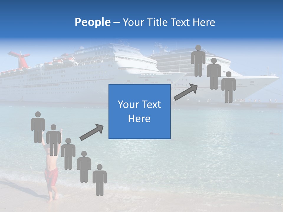 Crystal Clear Beach With Nice Blue Water PowerPoint Template