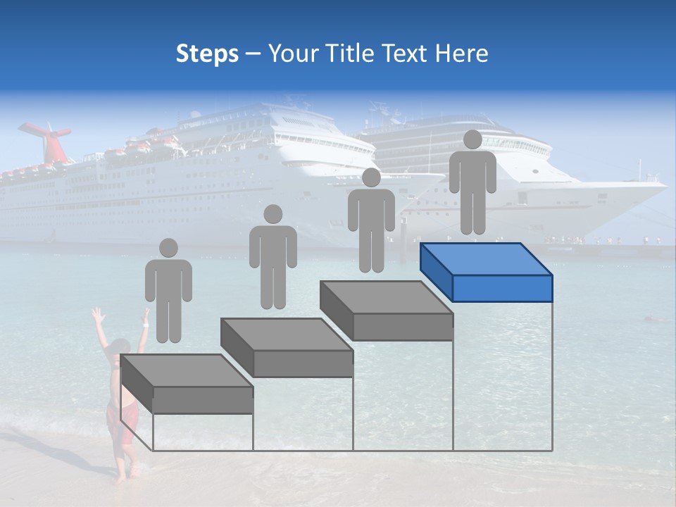Crystal Clear Beach With Nice Blue Water PowerPoint Template