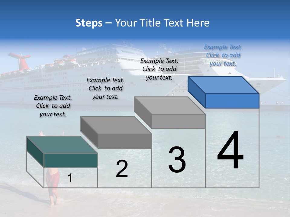 Crystal Clear Beach With Nice Blue Water PowerPoint Template