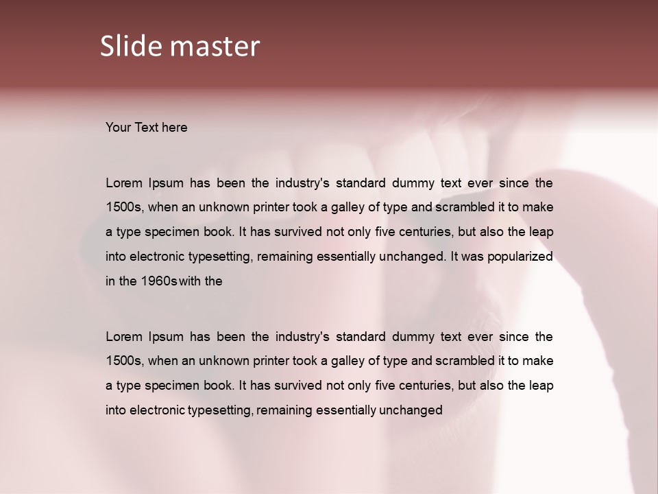 Dental Care Concept: Floss Your Teeth. PowerPoint Template