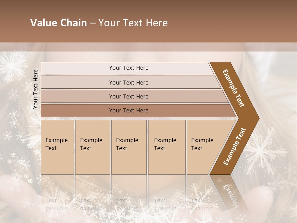 Winter Woman Blowing A Gift Os Snow To The Camera PowerPoint Template