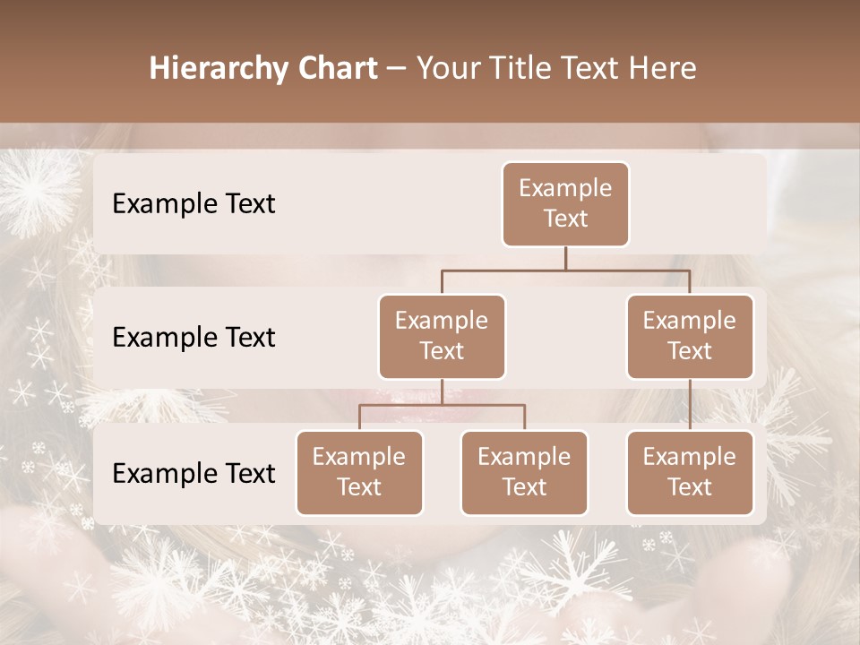 Winter Woman Blowing A Gift Os Snow To The Camera PowerPoint Template
