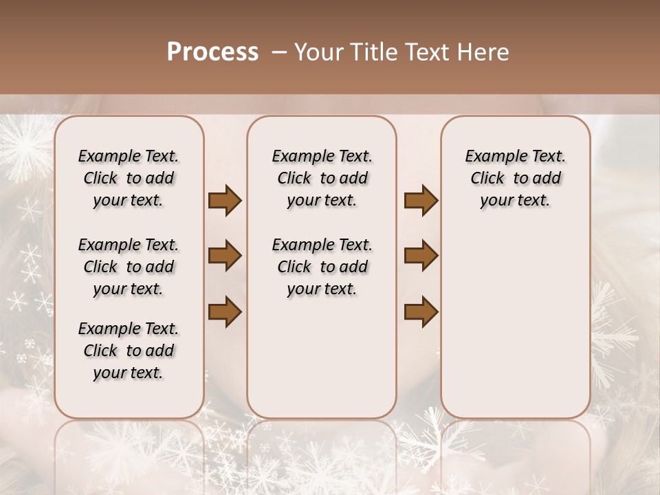 Winter Woman Blowing A Gift Os Snow To The Camera PowerPoint Template