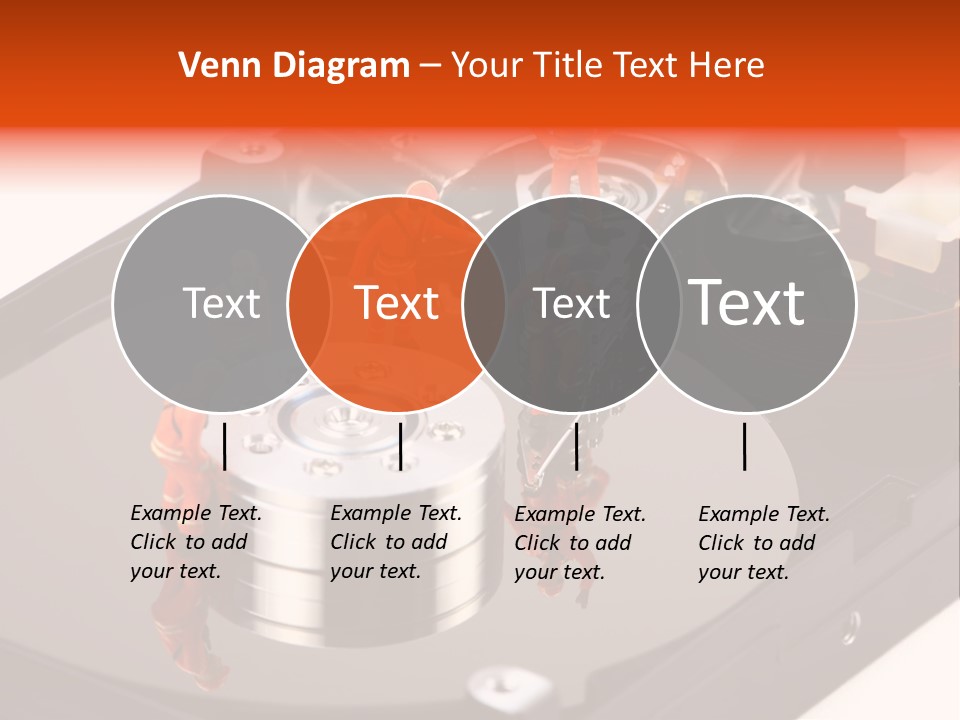 Miniature Technicians Closely Inspecting A Hard Drive For Viruses, Spyware And Trojans. Computer Technician Concept. PowerPoint Template
