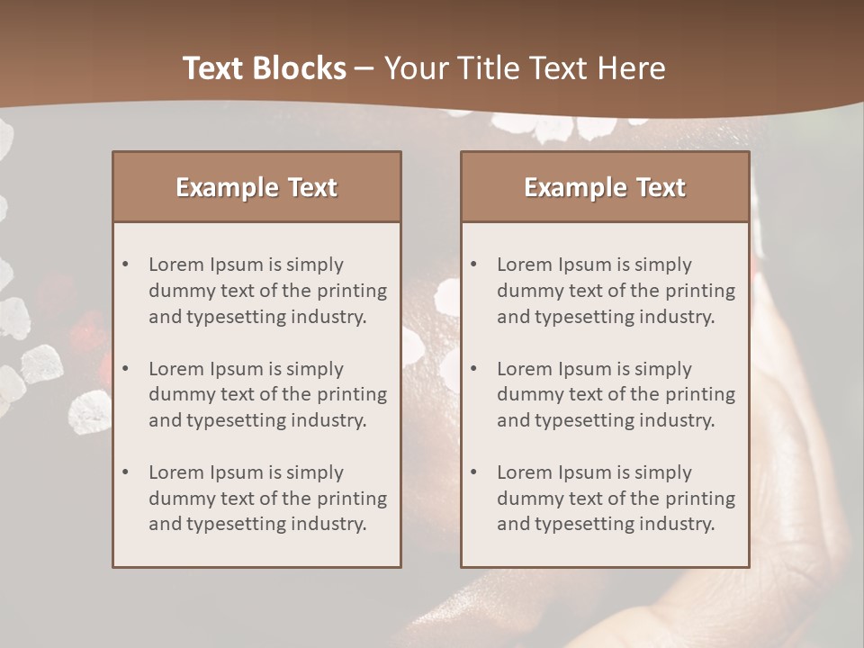 Young African Girl, Tribal Painted Face In White And Red, This Image Is A Straight Raw Conversion, With Powerfull Highlights To Emphase The Black Skin, PowerPoint Template