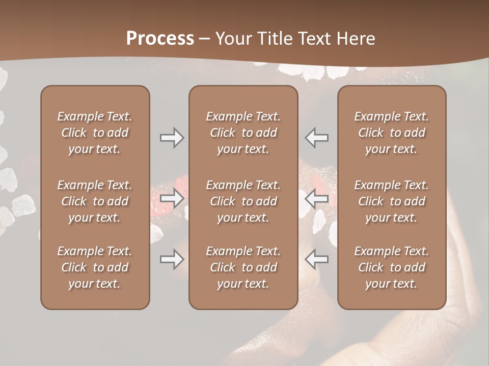 Young African Girl, Tribal Painted Face In White And Red, This Image Is A Straight Raw Conversion, With Powerfull Highlights To Emphase The Black Skin, PowerPoint Template