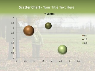 A Young Mixed Race Girl Walking Through The Autumn Leaves With Her Mother PowerPoint Template