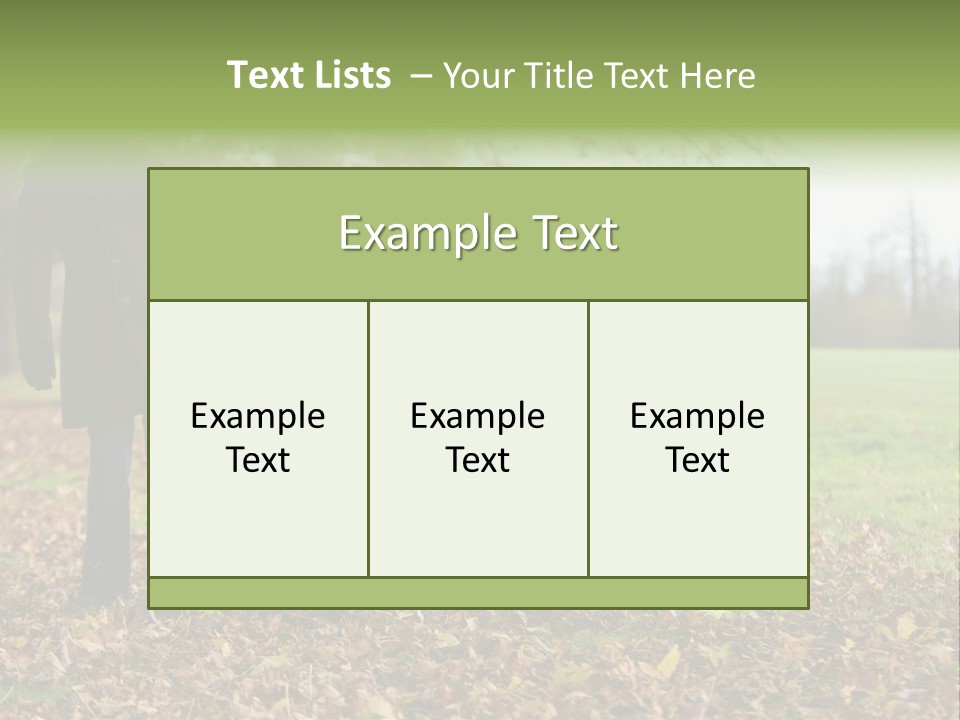 A Young Mixed Race Girl Walking Through The Autumn Leaves With Her Mother PowerPoint Template