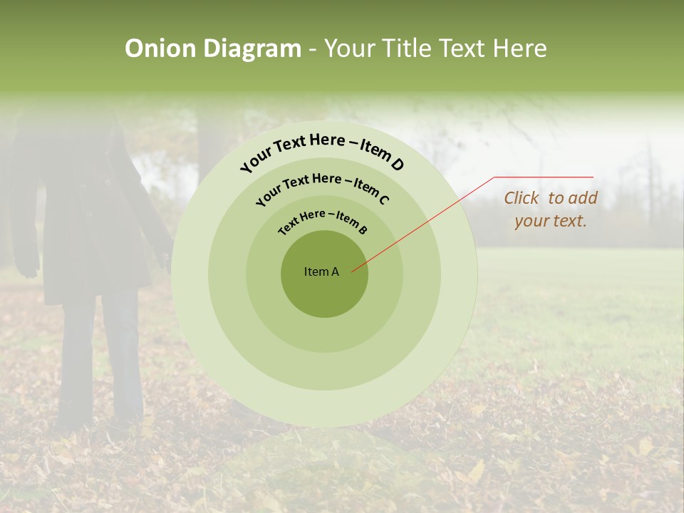 A Young Mixed Race Girl Walking Through The Autumn Leaves With Her Mother PowerPoint Template