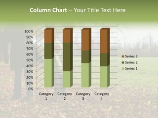 A Young Mixed Race Girl Walking Through The Autumn Leaves With Her Mother PowerPoint Template