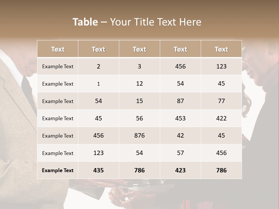 Elderly Man Passing The Bread Of Communion To Three People In The Congregation. Isolated On White. PowerPoint Template