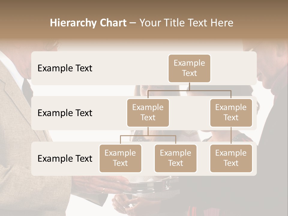 Elderly Man Passing The Bread Of Communion To Three People In The Congregation. Isolated On White. PowerPoint Template