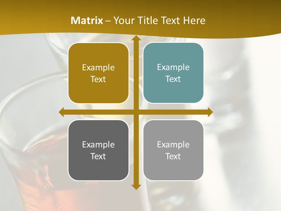 Row Of Colorful Shots PowerPoint Template