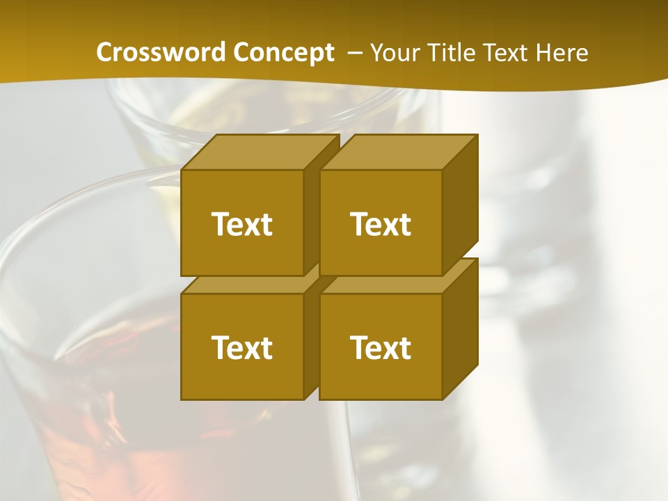 Row Of Colorful Shots PowerPoint Template