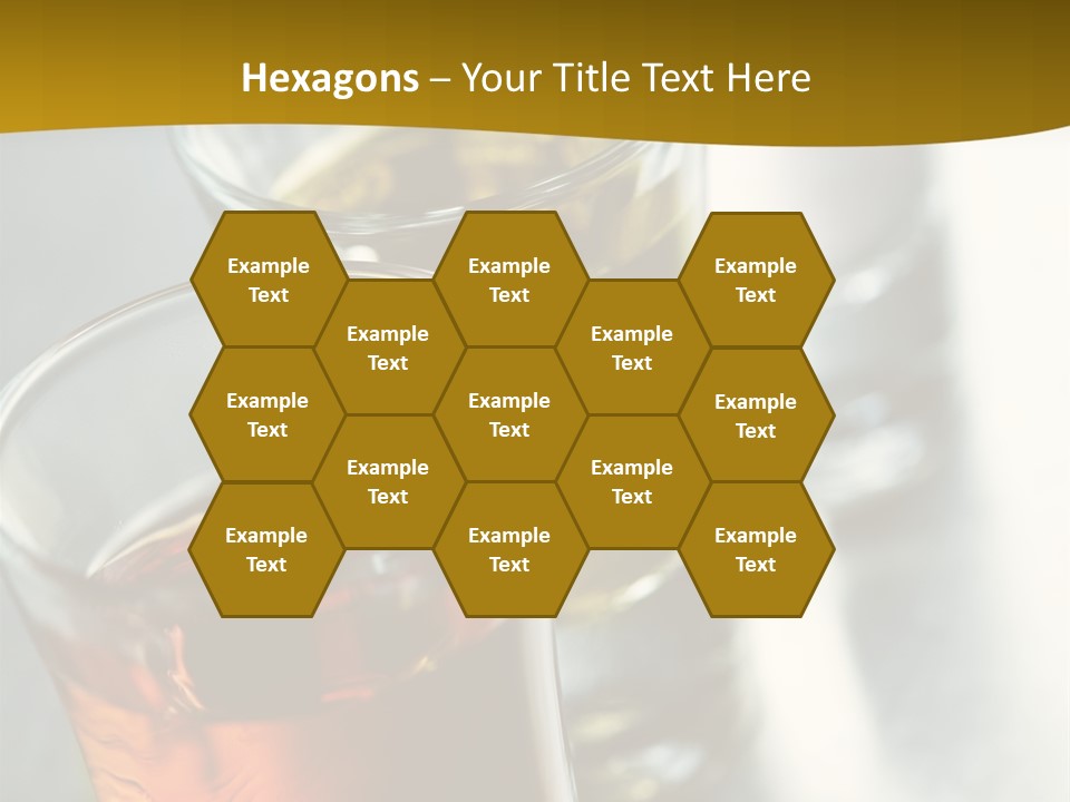 Row Of Colorful Shots PowerPoint Template