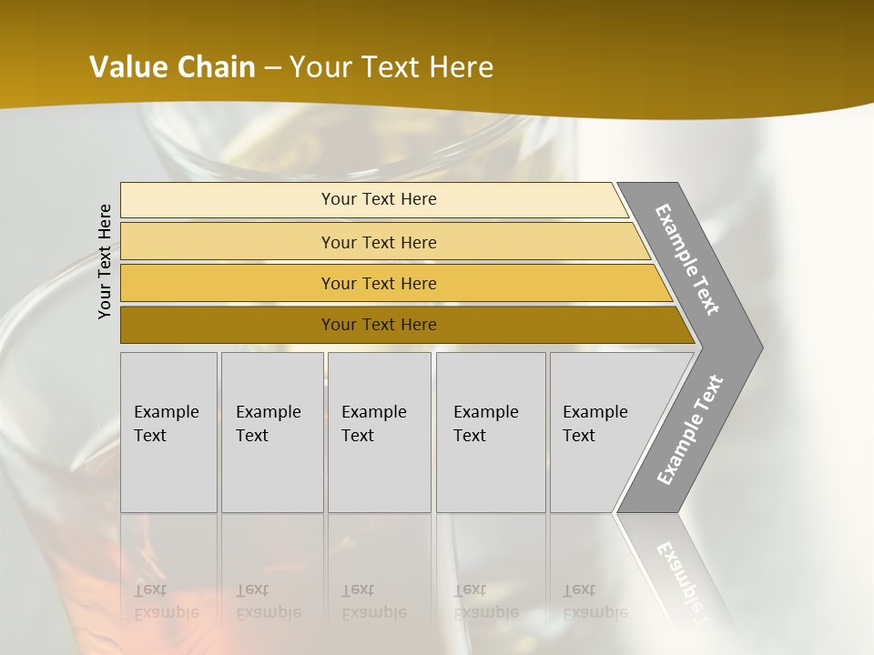 Row Of Colorful Shots PowerPoint Template