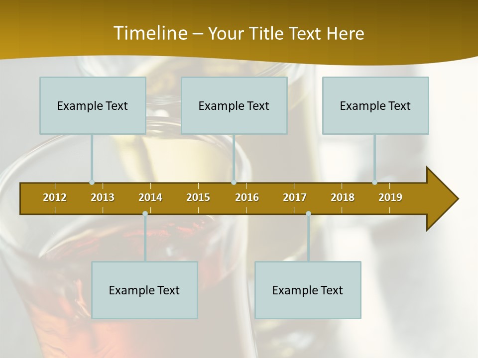 Row Of Colorful Shots PowerPoint Template