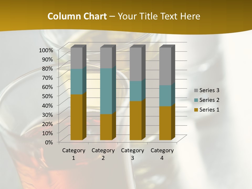 Row Of Colorful Shots PowerPoint Template