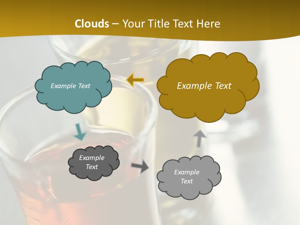 Row Of Colorful Shots PowerPoint Template