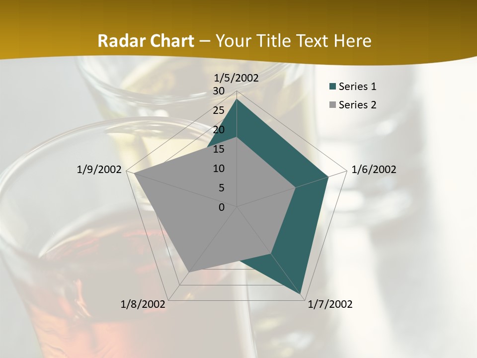 Row Of Colorful Shots PowerPoint Template