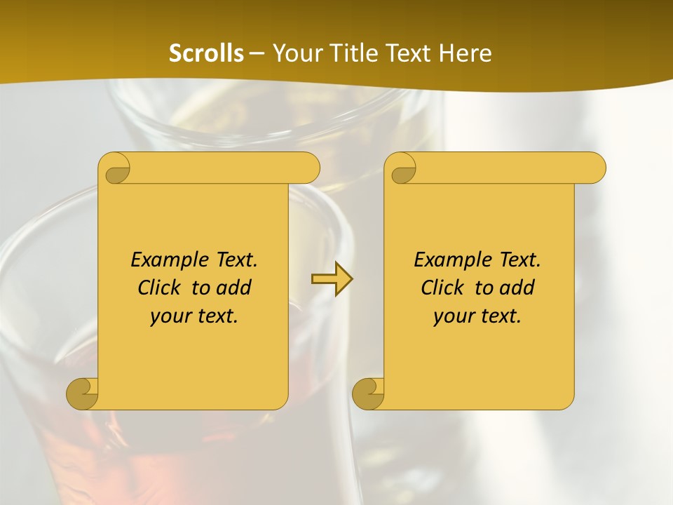 Row Of Colorful Shots PowerPoint Template