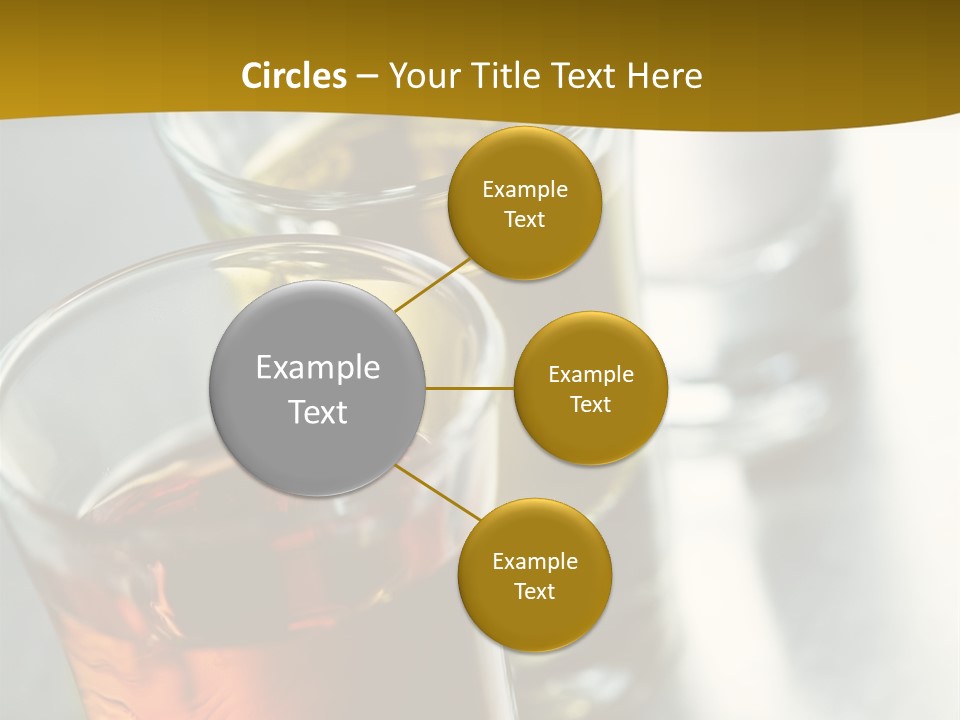 Row Of Colorful Shots PowerPoint Template