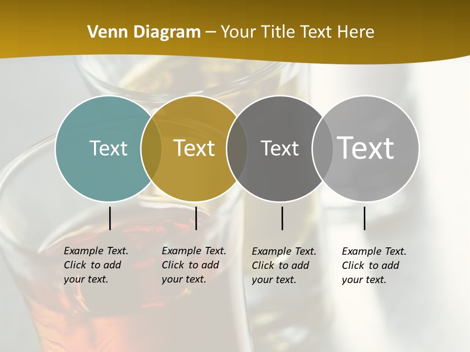 Row Of Colorful Shots PowerPoint Template
