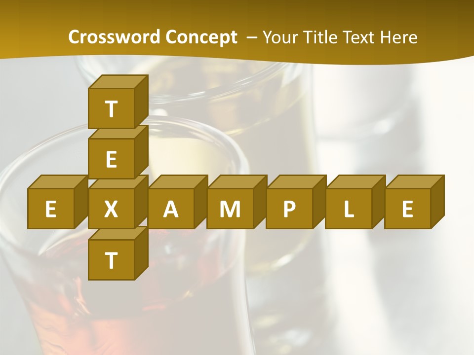 Row Of Colorful Shots PowerPoint Template