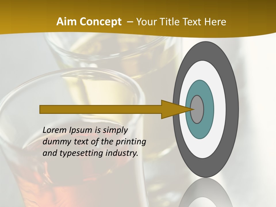 Row Of Colorful Shots PowerPoint Template