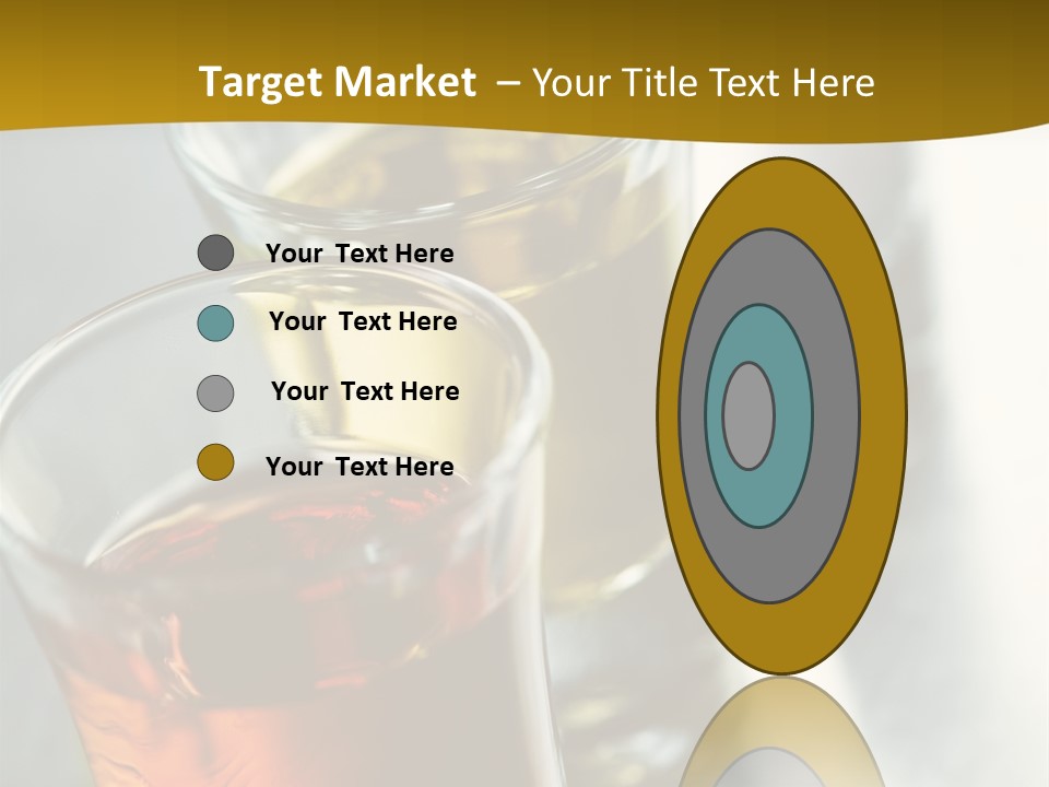 Row Of Colorful Shots PowerPoint Template