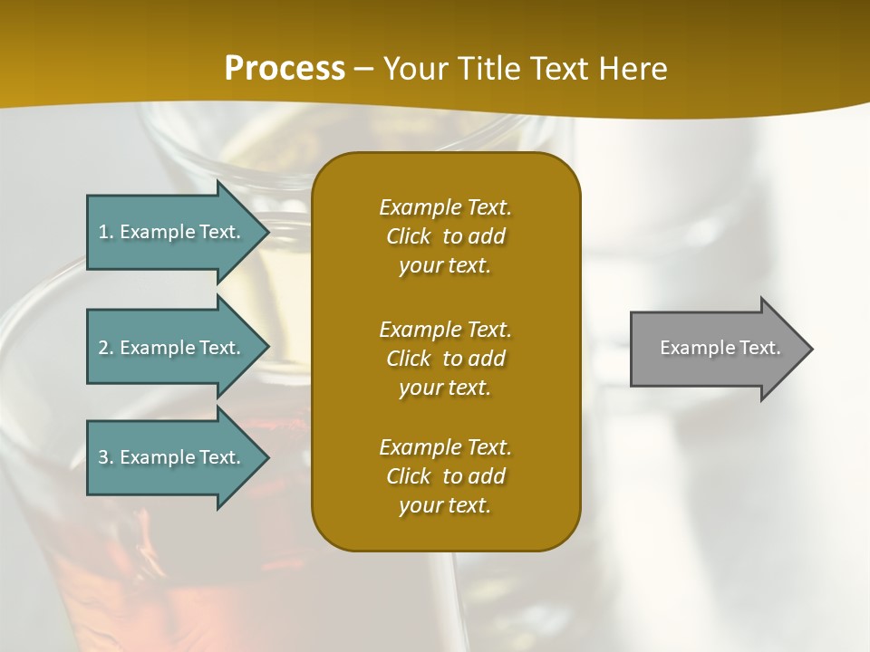 Row Of Colorful Shots PowerPoint Template