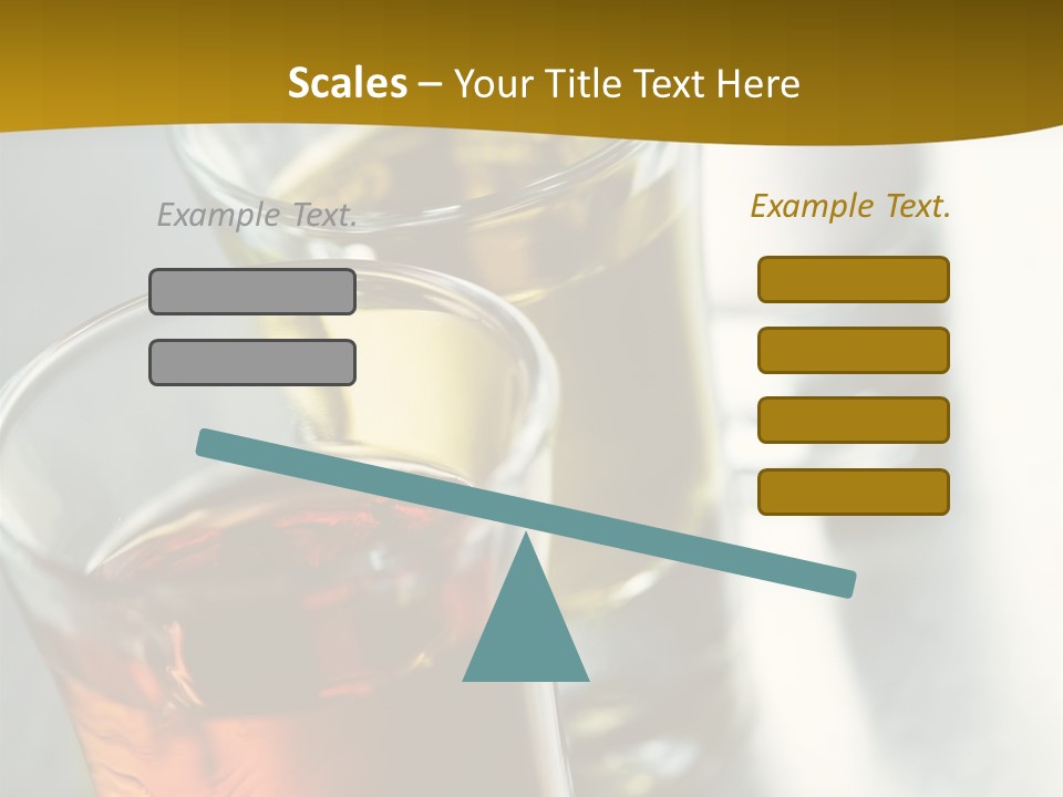 Row Of Colorful Shots PowerPoint Template
