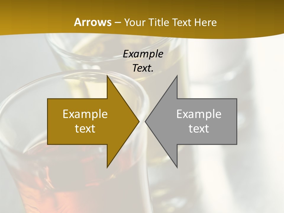 Row Of Colorful Shots PowerPoint Template