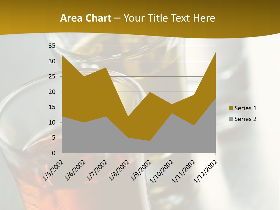 Row Of Colorful Shots PowerPoint Template