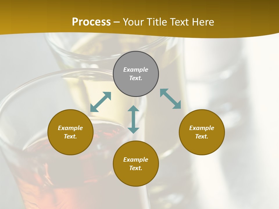 Row Of Colorful Shots PowerPoint Template