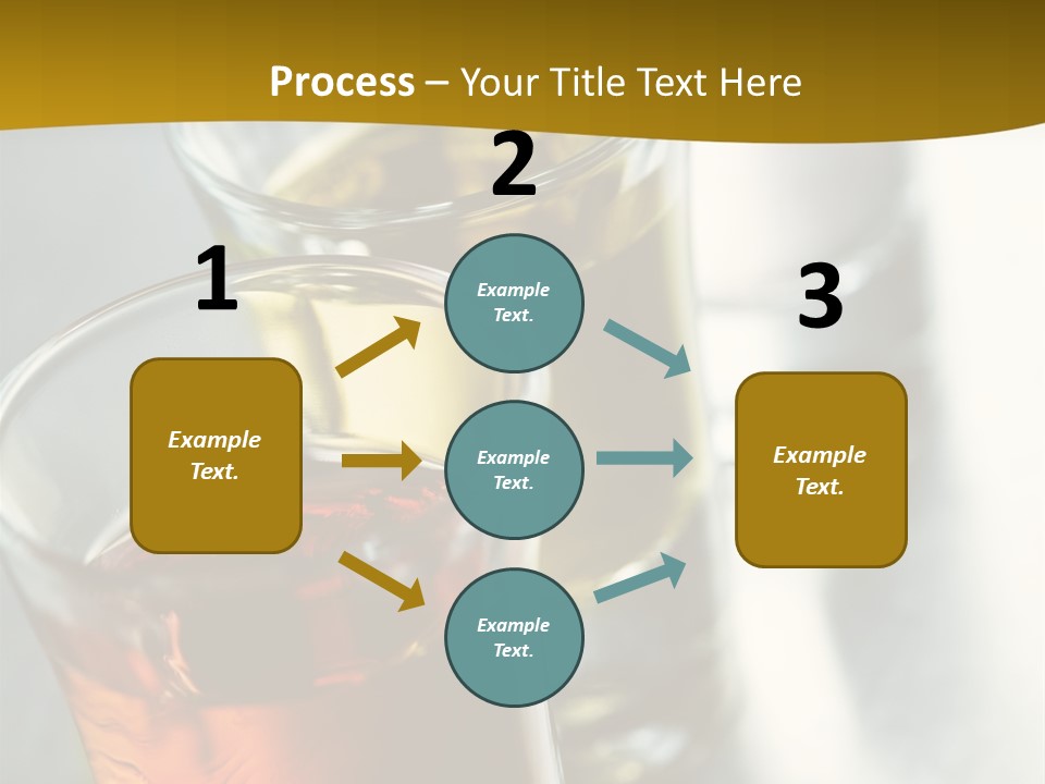 Row Of Colorful Shots PowerPoint Template
