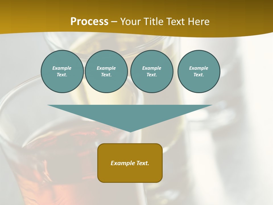 Row Of Colorful Shots PowerPoint Template