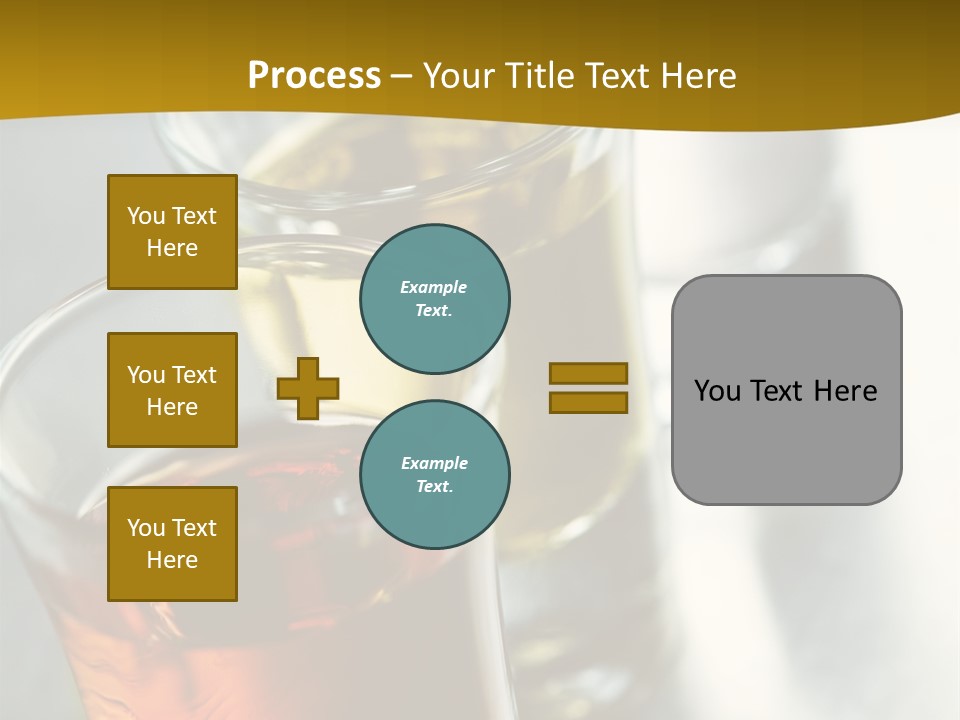 Row Of Colorful Shots PowerPoint Template