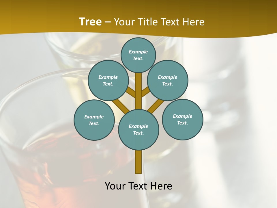 Row Of Colorful Shots PowerPoint Template