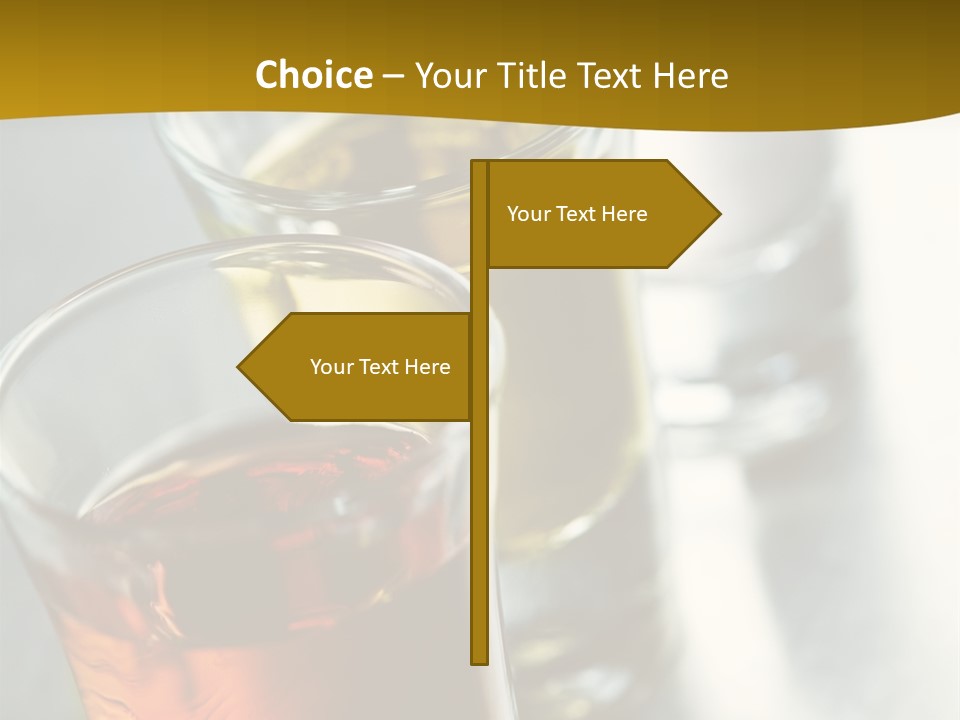 Row Of Colorful Shots PowerPoint Template