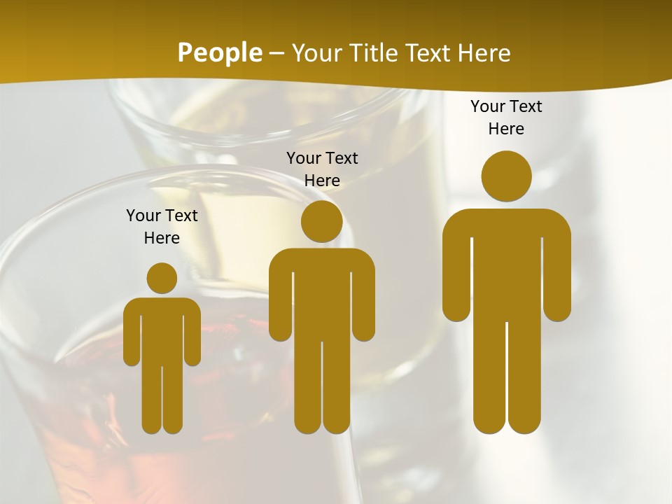 Row Of Colorful Shots PowerPoint Template