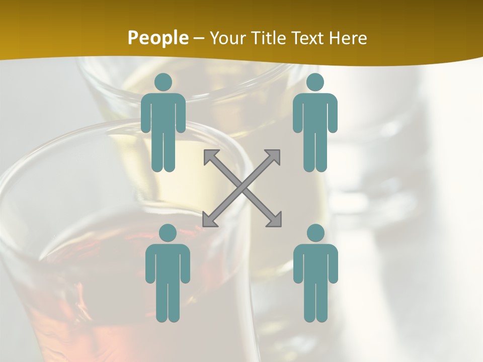 Row Of Colorful Shots PowerPoint Template