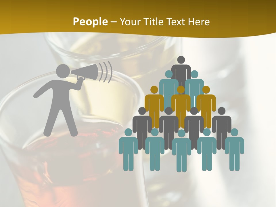 Row Of Colorful Shots PowerPoint Template