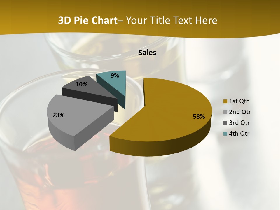 Row Of Colorful Shots PowerPoint Template