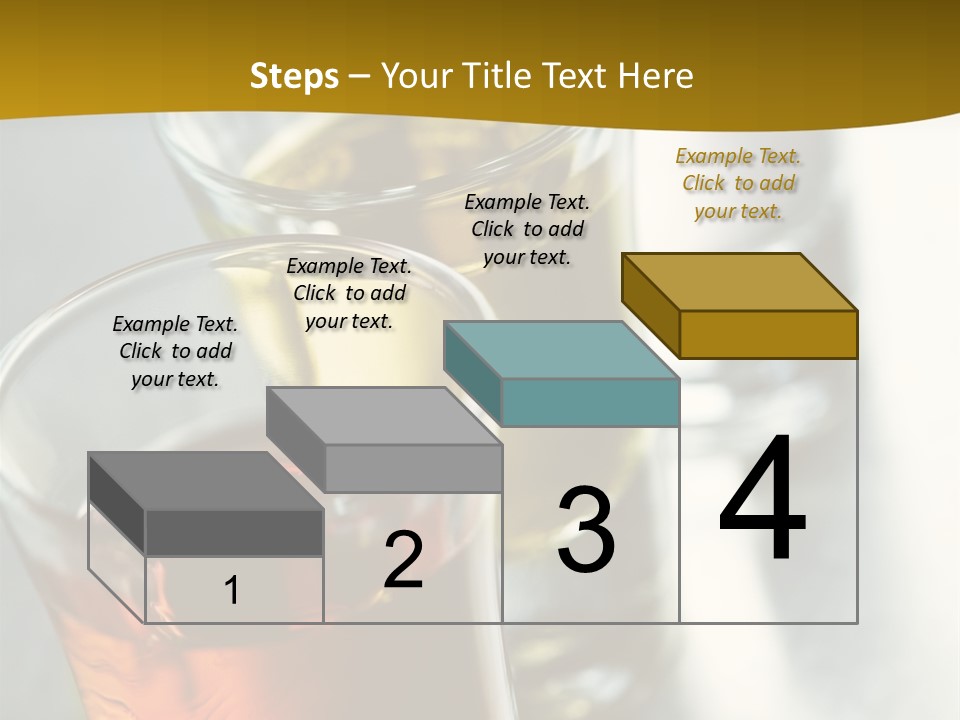 Row Of Colorful Shots PowerPoint Template