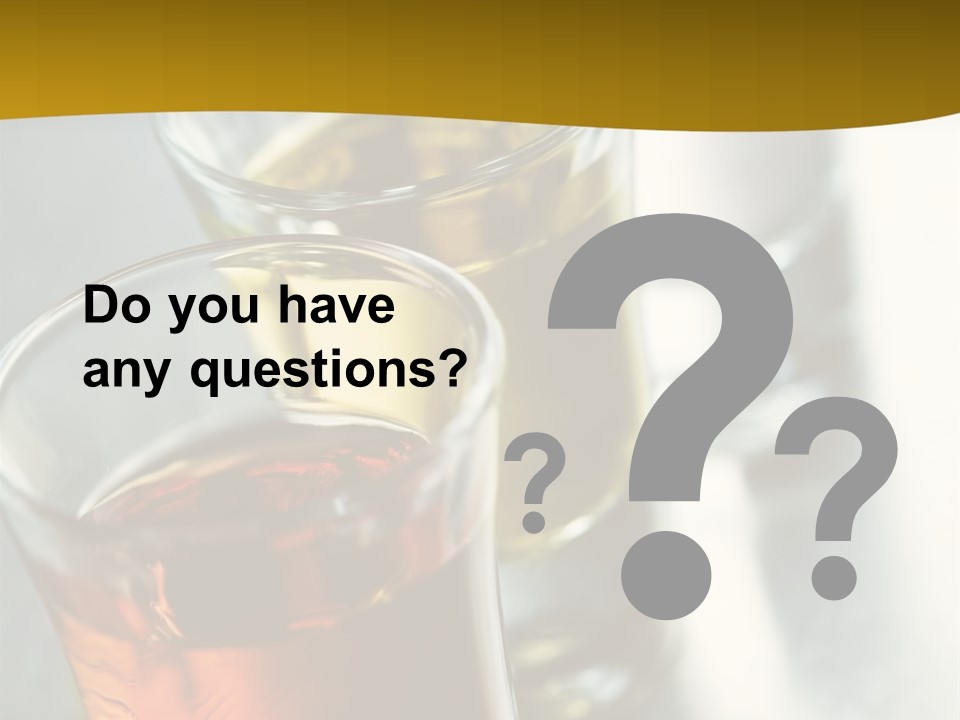 Row Of Colorful Shots PowerPoint Template